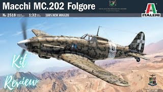 Italeri 132 Macchi MC202 Folgore Kit Review [upl. by Nilauqcaj]