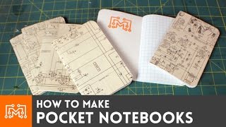 Pocket notebooks  HowTo  I Like To Make Stuff [upl. by Carolyne]