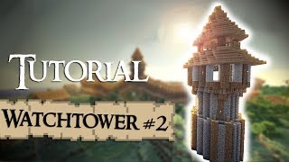 Minecraft Tutorial How to build a medieval guardtower Version 2 [upl. by Wernsman]