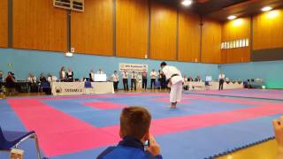 Koji Arimoto Sensei Performing Kata Unsu  JKS Scottish Nationals Oct 2016 [upl. by Godderd]