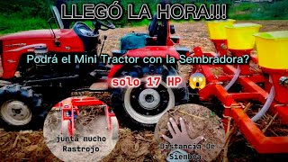 Test de Sembradora y abonadora para mini tractor  precision seeder  plantadeira de milho [upl. by Constancy]