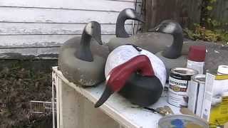 Painting A Canvasback Decoy [upl. by Sell]