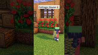 The New Cottage House 🏡  Amazing Minecraft ⭐ minecraft trending viralshorts shorts [upl. by Anoed]