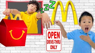 Eric Sleepwalking Chef Happy Meal Drive Thru Surprise with Kaden [upl. by Clyde65]