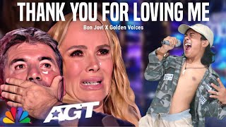 Simon Cowell cried heard the song Thank You For Loving Me from a Filipino participant American 2023 [upl. by Eerized]