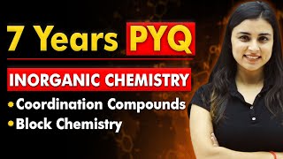 𝟳 𝗬𝗲𝗮𝗿𝘀 𝗣𝗬𝗤  Coordination compounds amp Block chemistry  NEET 2024 [upl. by Doersten]