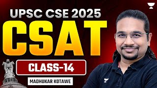 Free CSAT Classes for UPSC  Class 14  By Madhukar Kotawe  CSAT Preparation for IAS Exam [upl. by Ennovihc]