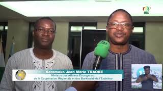 le ministre Burkinabè en charge des affaires étrangères en visite en GuinéeEquatoriale [upl. by Einamrej306]