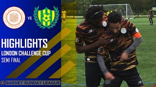 LONDON CHALLENGE CUP  SEMI FINAL  BAITEZE FC VS MEHMETCIK FC [upl. by Orva]