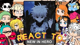 Onepiece Strawhat family react to killua zoldyck as New hero  Luffy gear 5  hunter x  gacha life [upl. by Hudson756]