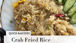 Easy Recipe Crab Fried Rice So good I make it once a week [upl. by Halfon]