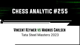 Vincent Keymer vs Magnus Carlsen • Tata Steel Masters 2023 [upl. by Arivle]