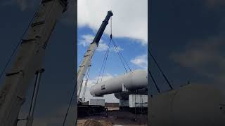 75 M Ton Heavy Lifting Bullet Installation HPCL refineryprojectseason2024 safetyofficerjobstrends [upl. by Timotheus]