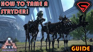 ARK GENESIS 2 HOW TO TAME A TEK STRYDER TEK STRIDER TAMING GUIDE [upl. by Kampmann]