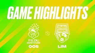 Filou Oostende vs Hubo Limburg United  Game Highlights [upl. by Vey]