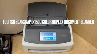 Fujitsu ScanSnap iX1500 Color Duplex Document Scanner with Touch Screen for Mac or PC Review [upl. by Aihseyk]