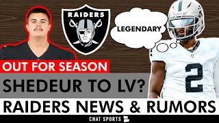 JUICY Raiders Rumors Shedeur Sanders A Raider Desmond Ridder Time After Aidan O’Connell Injury [upl. by Nueormahc]