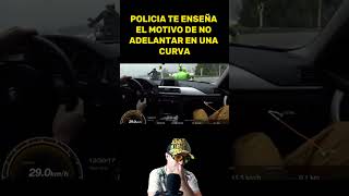 🚨😂¡Increíble Policía te muestra POR QUÉ nunca debes adelantar en una curva [upl. by Etram]