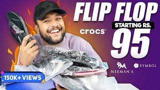 🔥 Best Flip FlopsSlippersChappal For Men 2023  Crocs Symbol Neemans  ONE CHANCE [upl. by Unhsiv624]