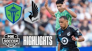 Minnesota United FC vs Seattle Sounders Highlights  FOX Soccer [upl. by Capon]