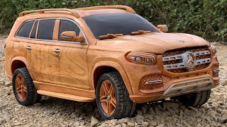 Wood Carving  MercedesBenz GLS 450 4MATIC 2022  Woodworking Art [upl. by Beitz488]