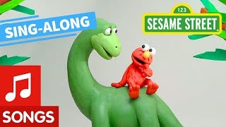 Sesame Street Elmos Dinosaur Song Lyric Video  Elmos Sing Along Series [upl. by Christoforo]