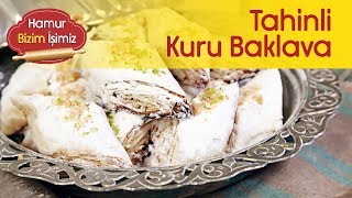 Tahinli Kuru Baklava Tarifi  Şerbetli Bayram Tatlıları [upl. by Branch]