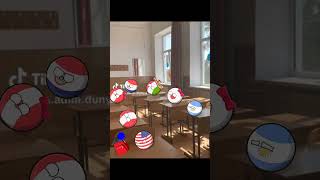 Momento divertidos en la escuela 🏫 p2 momentosdivertidos countryballs humor [upl. by Afrika]