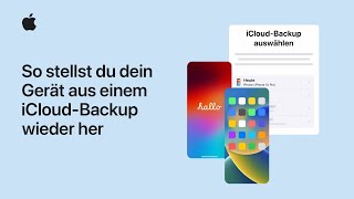 So stellst du dein iPhone oder dein iPad aus einem iCloud Backup wieder her  Apple Support [upl. by Doughty]