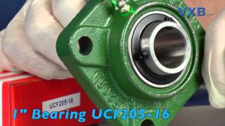 FYH Bearing UCF201 12mm Square Flanged Mounted Bearings by VXB [upl. by Nahshon675]