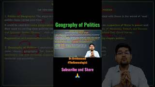 Nature of Political Geography  Geoecologist shorts [upl. by Aitsirk]