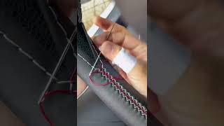 Steering wheel cover sewing [upl. by Acinnad]