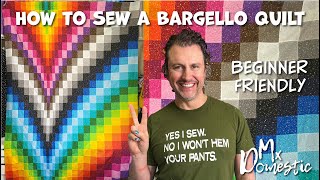 How to Sew a Bargello Quilt BeginnerFriendly Wave Pattern Sewing Tutorial with Mx Domestic [upl. by Bert]