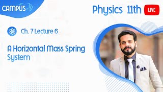 11th Physics Live Ch 7 4 A Horizontal Mass Spring System  11th Physics book 1 live [upl. by Nugent]