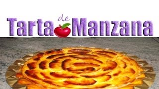 Tarta de manzana con crema recetas de cocina con mila [upl. by Schaab]