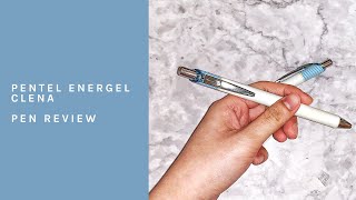 PENTEL ENERGEL CLENA PEN REVIEW [upl. by Dalia]