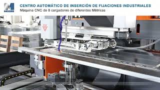 CENTRO DE INERCION MECOS CNC 8 CARGADORES MATERIAL INOX [upl. by Nadnerb]