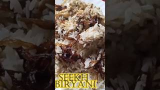 Malai seekh biryani ✨😋mouth watering taste 🤤bestrecipe malaiseekhbiryanitastydhabastyle [upl. by Madison]