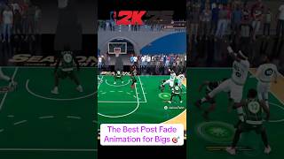 The Best Post Fade Animation For Bigs NBA2K25 [upl. by Aleydis]