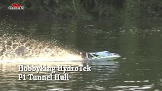 HobbyKing Marine Hydrotek F1 Tunnel Hull Racing Boat in action [upl. by Barnes728]