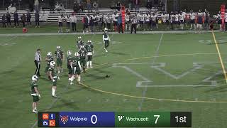 Walpole Varsity Football vs Wachusett Regional [upl. by Navek375]