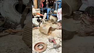 The process of dismantling the old motor for recycling skills shorts [upl. by Naji388]