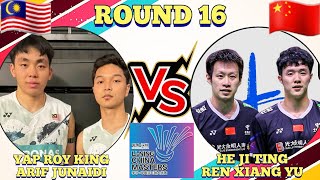 R16🇲🇾Yap Roy KingArif Junaidi VS 🇨🇳He Ji TingRen Xiang Yu🔥‼️ China Masters 2024 [upl. by Jarin]