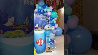 Under the sea theme birthday decor underthesea [upl. by Okiam]