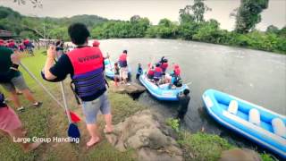 RIVERBUG Kiulu River White Water Rafting Borneo Sabah Malaysia [upl. by Nemzzaj]