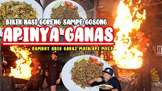 BIKIN NASI GORENG SAMPE GOSONG TAPI BANYAK YANG BELI GARA2 MAIN API RAMBUT SAMPE HABIS KEBAKAR [upl. by Stanislaw615]