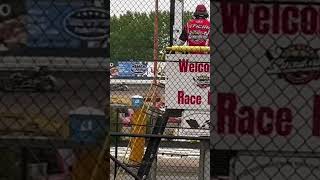 North East Wingless Sprint car Spinout dirttrackracing racing [upl. by Tingey55]