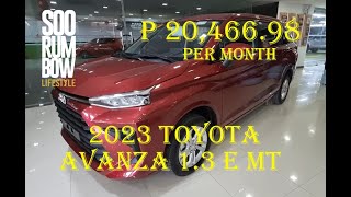 2023 Toyota Avanza 13 E MT Review Downpayment amp Monthly [upl. by Ellehcirt]