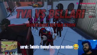 TVA VS BELLARI FUN SITUATION 😂 tva funrp eaglegaming blindrebel bellari gtaonline gta5 video [upl. by Suidaht]