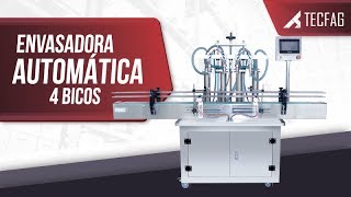 Envasadora Automática de 4 Bicos para Líquidos  SYF4 [upl. by Ecirp]